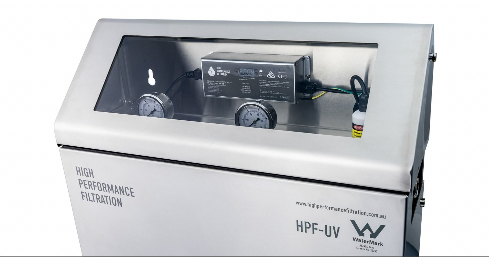 Stainless Steel Whole House Rainwater UV Water Filtration System - Filters Included