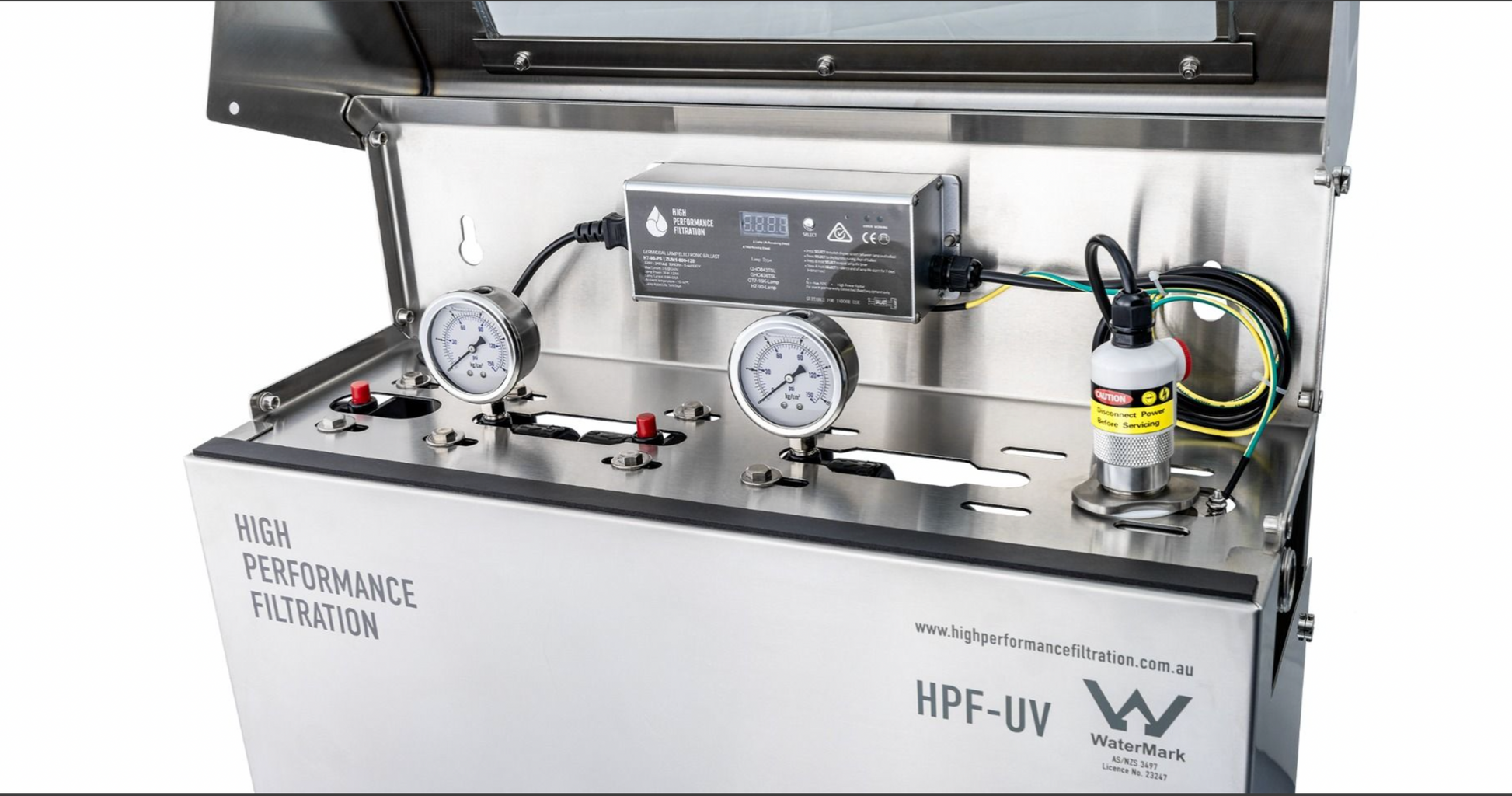 Stainless Steel Whole House Rainwater UV Water Filtration System - Filters Included