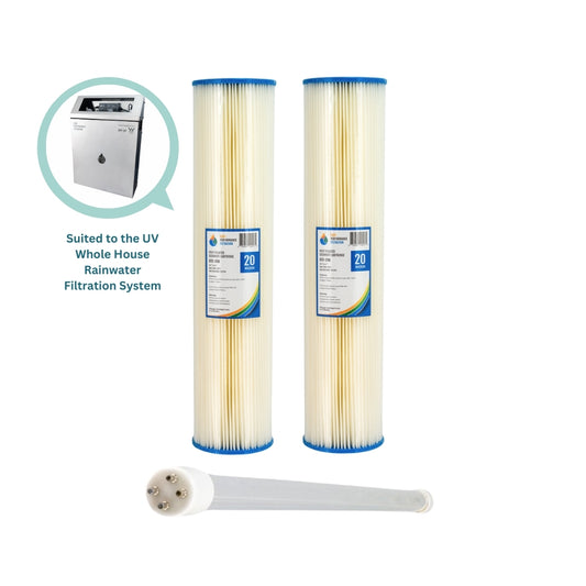 Water Filter Replacement Kit for Whole House Rainwater UV Water Filtration System