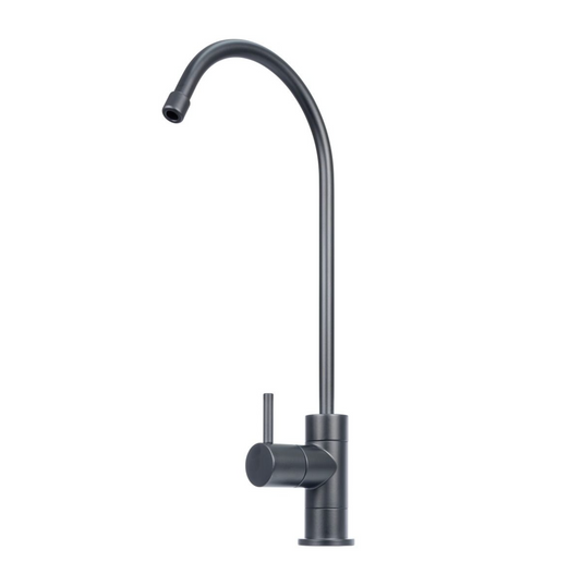 Matte Black Modern Goose Neck Drinking Water Tap