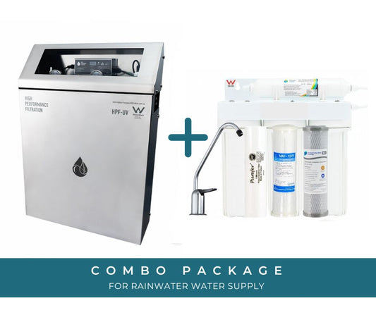 Rainwater Water Filtration System Combo