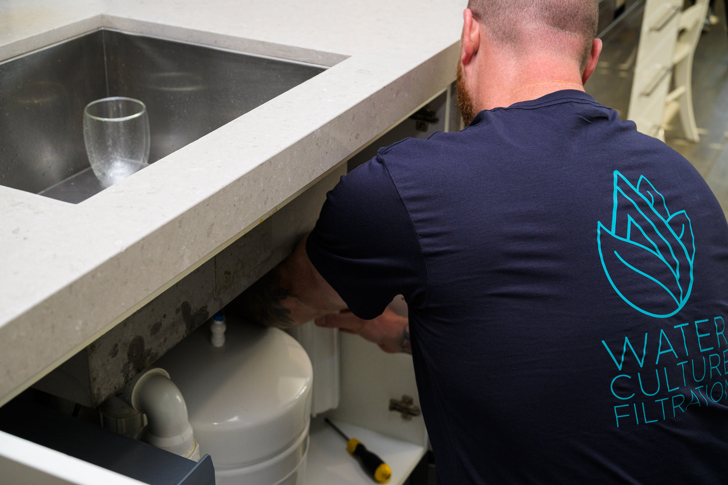 Under bench Filter Installation